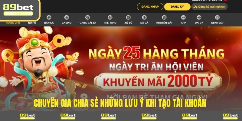 Chuyên gia chia sẻ những lưu ý khi tạo tài khoản 
