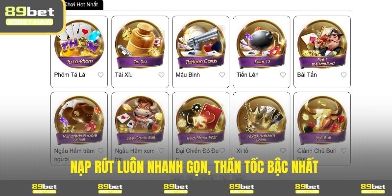 Nạp rút luôn nhanh gọn, thần tốc bậc nhất 