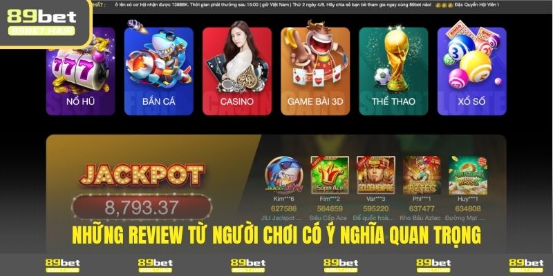 Những review từ người chơi có ý nghĩa quan trọng 
